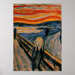 Edvar Munch - Der Schrei Poster
