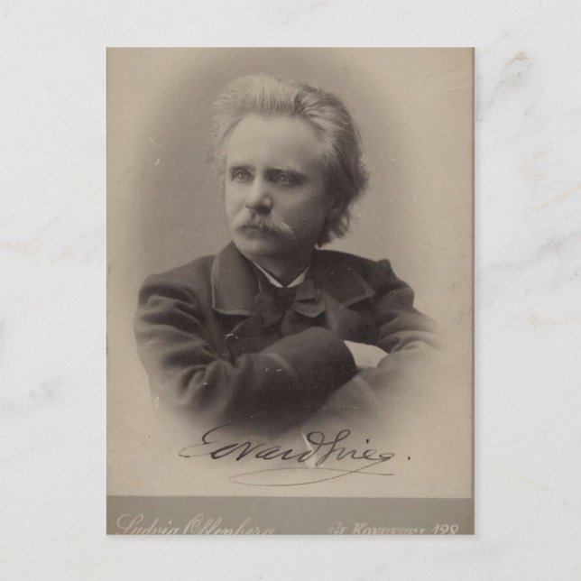 Edvard Grieg Postkarte (Vorderseite)