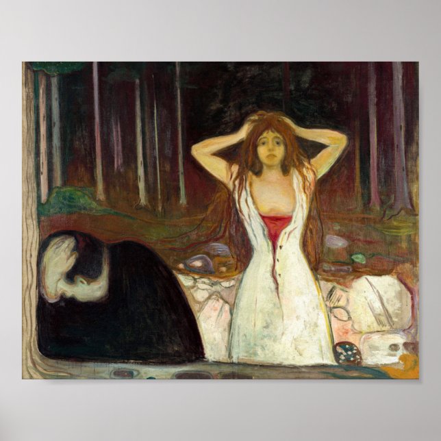 Edvard Munch - Asche Poster (Vorne)