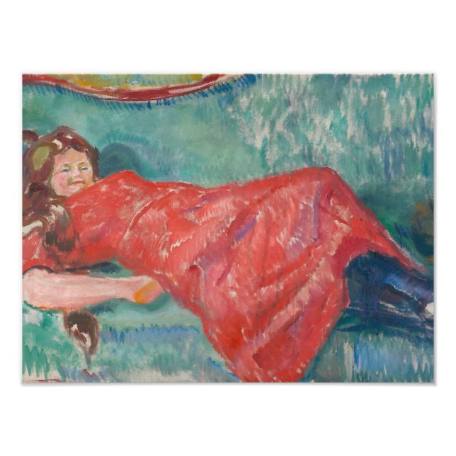 Edvard Munch - Auf dem Sofa Fotodruck (Vorne)