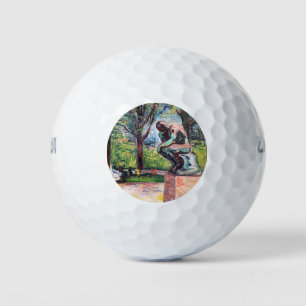 Edvard Munch - Der Denker von Rodin Golfball