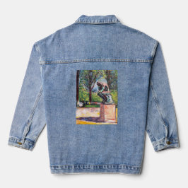 Edvard Munch - Der Denker von Rodin Jeansjacke
