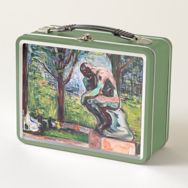 Edvard Munch - Der Denker von Rodin Metall Brotdose (Vorderseite)