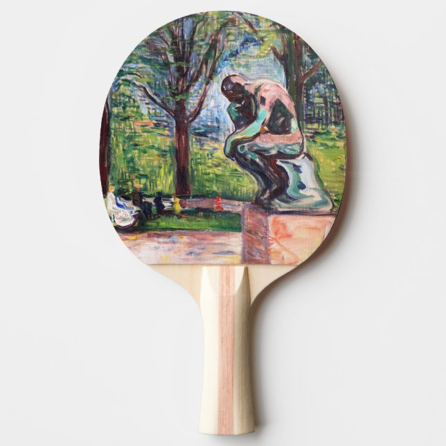 Edvard Munch - Der Denker von Rodin Tischtennis Schläger (Vorderseite)
