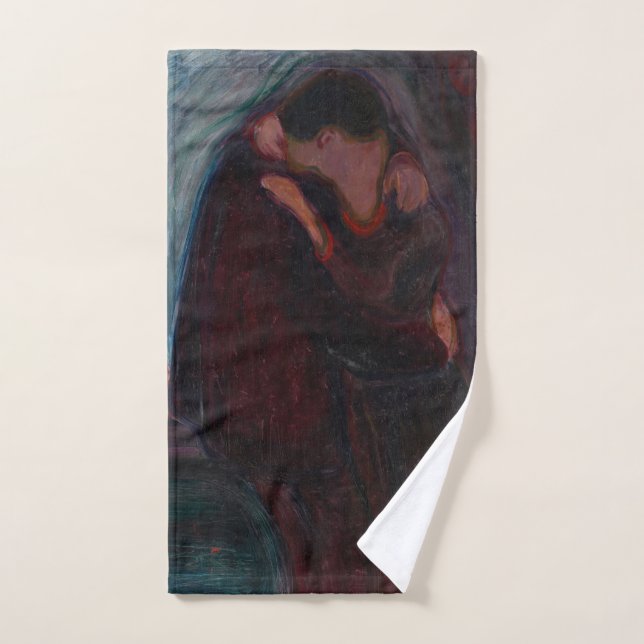 Edvard Munch - Der Kuss Badhandtuch Set (Handtuch)