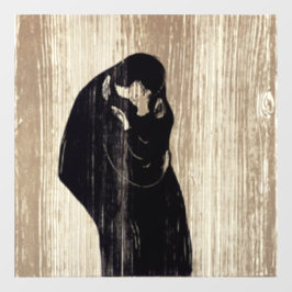 Edvard Munch - Der Kuss IV Fensteraufkleber