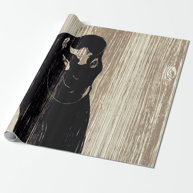 Edvard Munch - Der Kuss IV Geschenkpapier (Ungerollt)