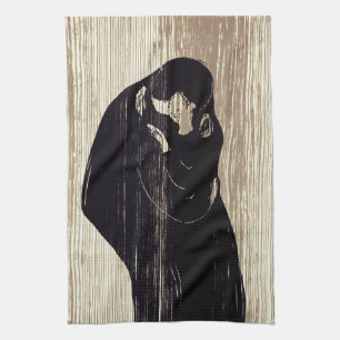 Edvard Munch - Der Kuss IV Geschirrtuch