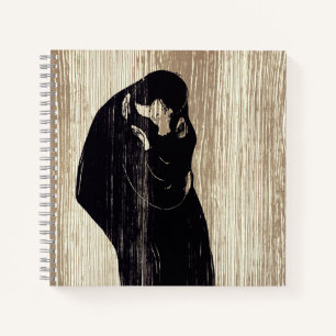 Edvard Munch - Der Kuss IV Notizbuch