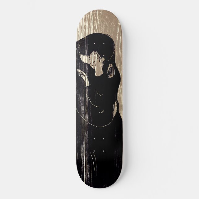 Edvard Munch - Der Kuss IV Skateboard (Vorderseite)