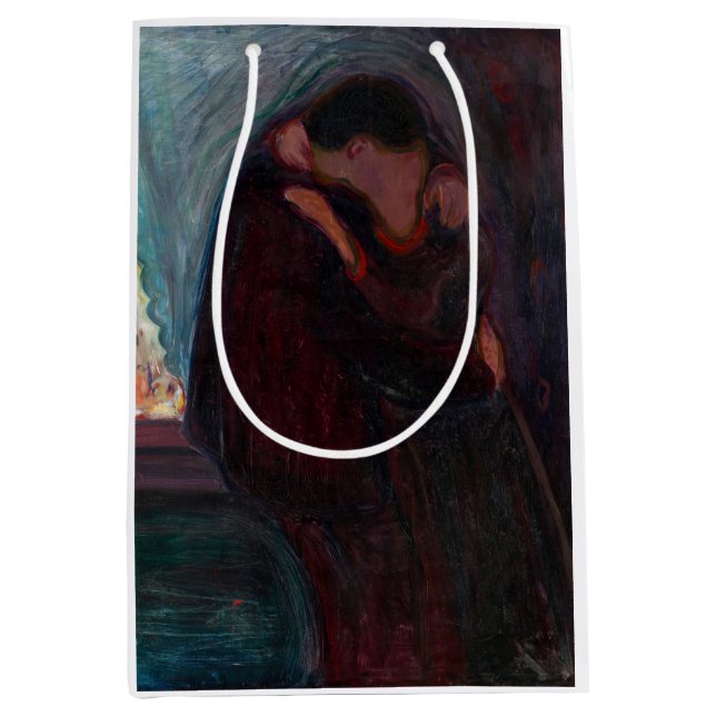 Edvard Munch - Der Kuss Mittlere Geschenktüte (Vorderseite)
