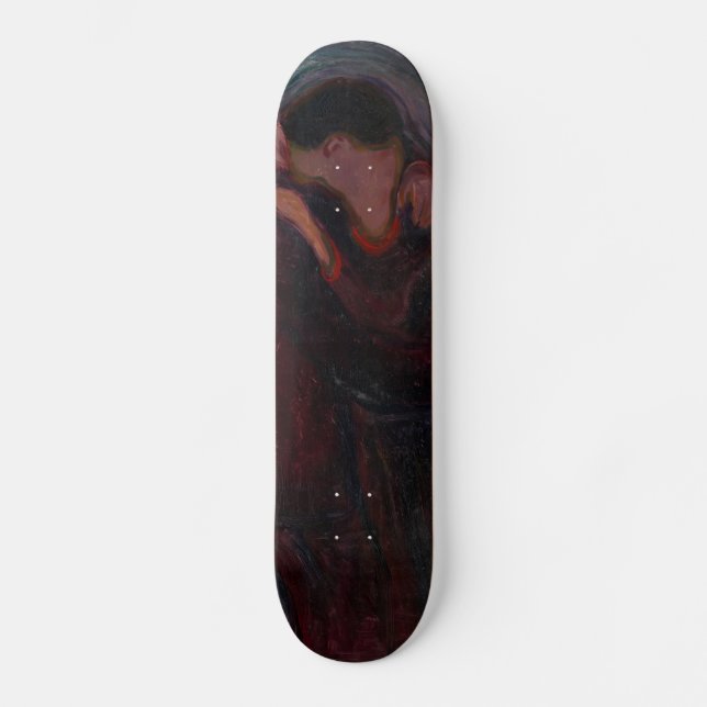 Edvard Munch - Der Kuss Skateboard (Vorderseite)