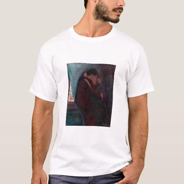 Edvard Munch - Der Kuss T-Shirt (Vorderseite)