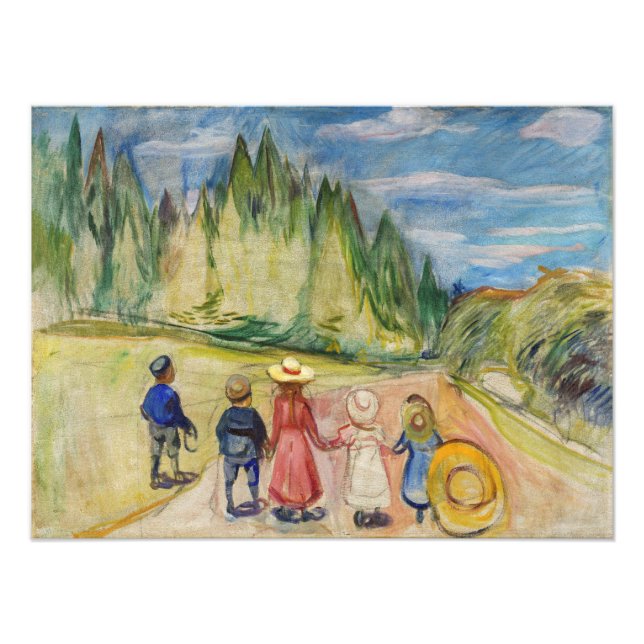 Edvard Munch - Der Märchenwald Fotodruck (Vorne)