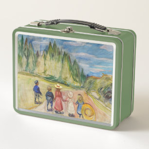 Edvard Munch - Der Märchenwald Metall Brotdose