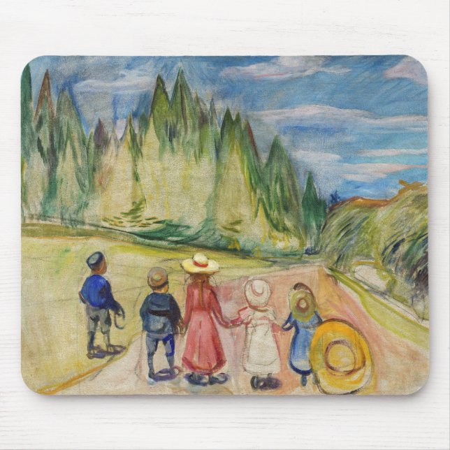 Edvard Munch - Der Märchenwald Mousepad (Vorne)