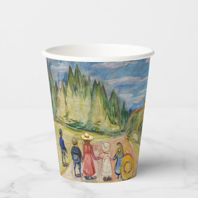 Edvard Munch - Der Märchenwald Pappbecher (Vorderseite)