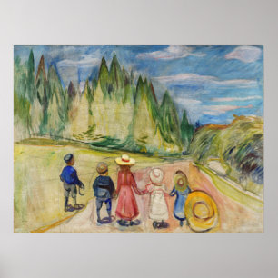 Edvard Munch - Der Märchenwald Poster