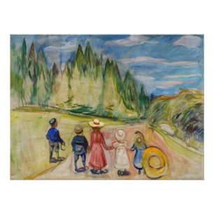 Edvard Munch - Der Märchenwald Poster