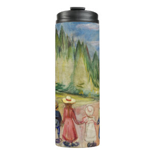 Edvard Munch - Der Märchenwald Thermosbecher
