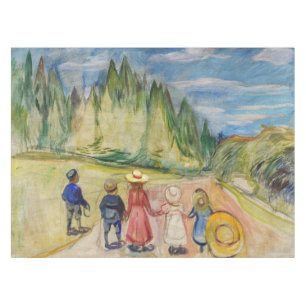 Edvard Munch - Der Märchenwald Tischdecke