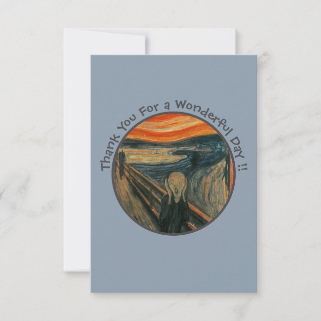 Edvard Munch der Party Items Collection Dankeskarte (Vorderseite)