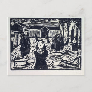 Edvard Munch der Pretender die letzte Stunde Postkarte
