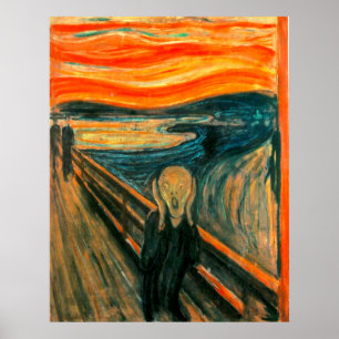 EDVARD MUNCH - Der Schrei 1893 Poster