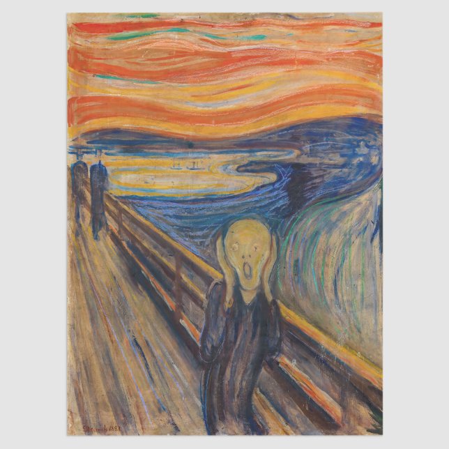 Edvard Munch - Der Schrei 1893 Seidenpapier (Von Creator hochgeladen)