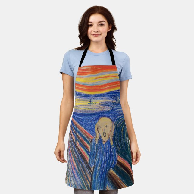 Edvard Munch - Der Schrei 1895 Schürze (Getragen)
