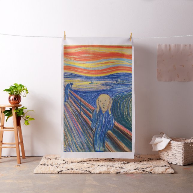 Edvard Munch - Der Schrei 1895 Stoff (Beispiel)