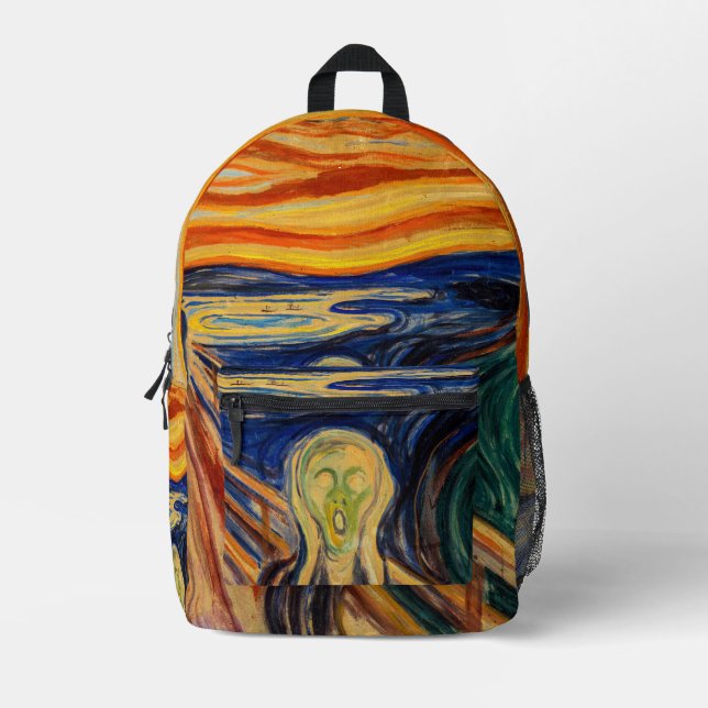 Edvard Munch - Der Schrei 1910 Bedruckter Rucksack (Vorderseite)