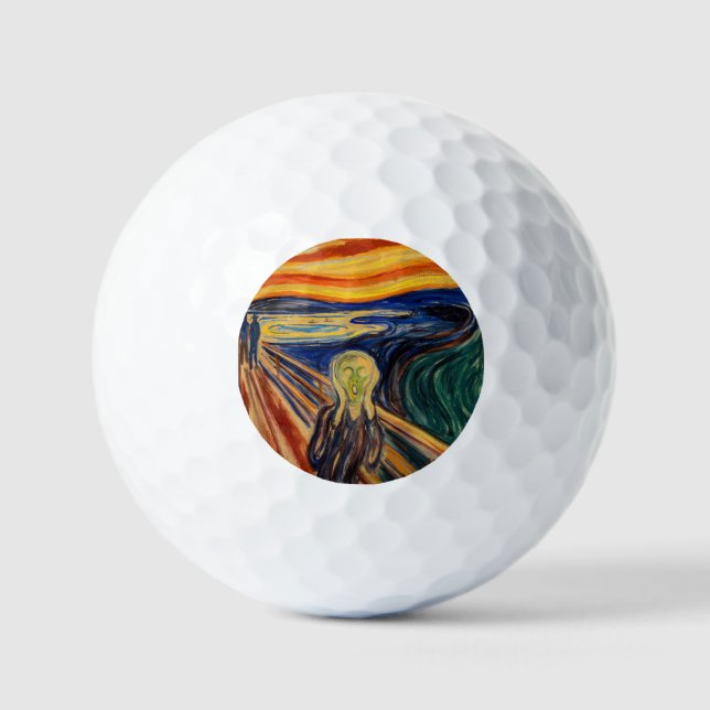 Edvard Munch - Der Schrei 1910 Golfball (Vorderseite)