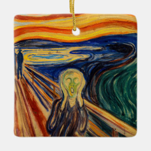 Edvard Munch - Der Schrei 1910 Keramikornament