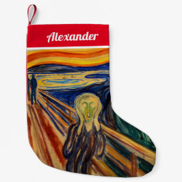 Edvard Munch - Der Schrei 1910 Kleiner Weihnachtsstrumpf