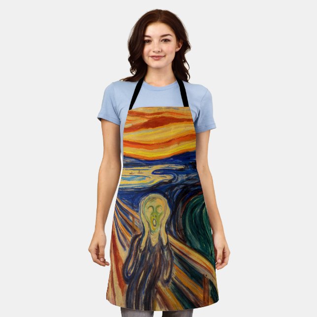 Edvard Munch - Der Schrei 1910 Schürze (Getragen)