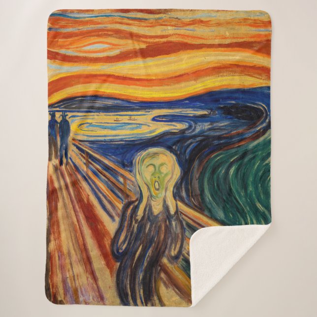 Edvard Munch - Der Schrei 1910 Sherpadecke (Vorderseite)