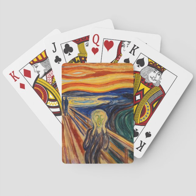 Edvard Munch - Der Schrei 1910 Spielkarten (Rückseite)