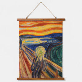 Edvard Munch - Der Schrei 1910 Wandteppich Mit Holzrahmen