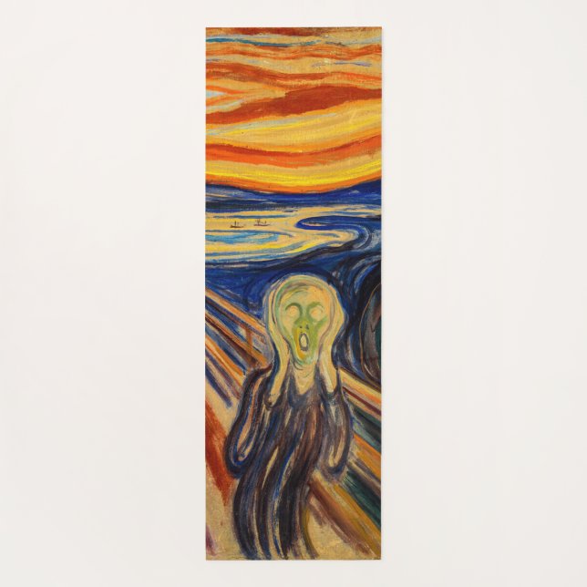 Edvard Munch - Der Schrei 1910 Yogamatte (Rückseite)
