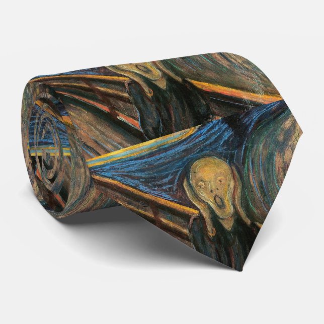 Edvard Munch, "Der Schrei" Krawatte (Gerollt)