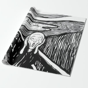 Edvard Munch - Der Schrei Lithographie Geschenkpapier