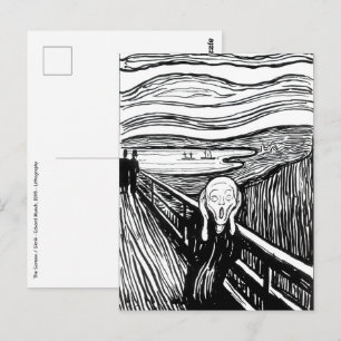 Edvard Munch - Der Schrei Lithographie Postkarte