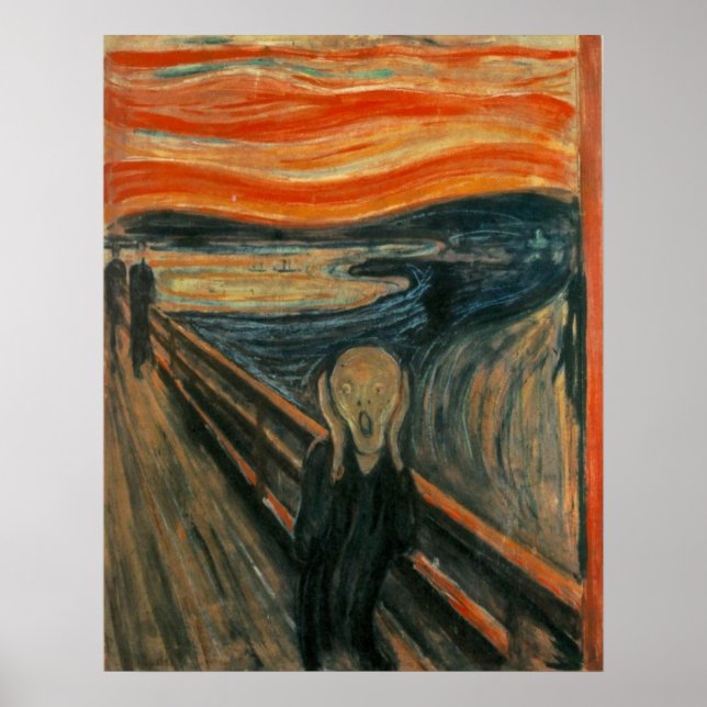 Edvard Munch - Der Schrei Poster (Vorne)