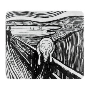Edvard Munch - Der schreiende Lithograph Schneidebrett