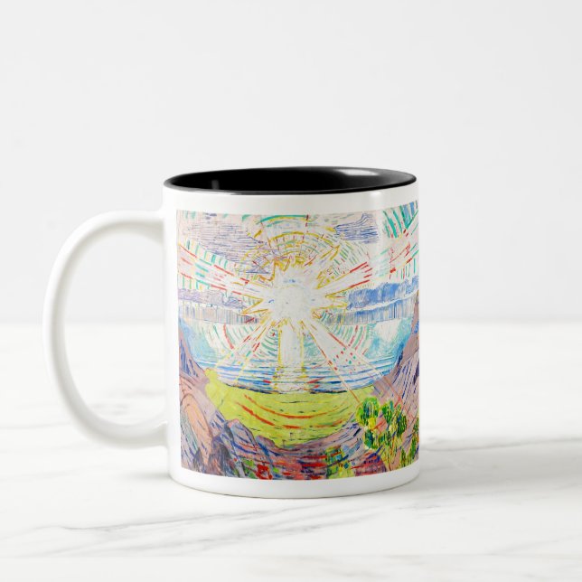 Edvard Munch der Sonne Zweifarbige Tasse (Links)