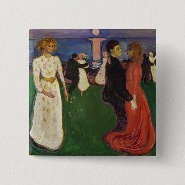 Edvard Munch - Der Tanz des Lebens Button (Vorderseite)