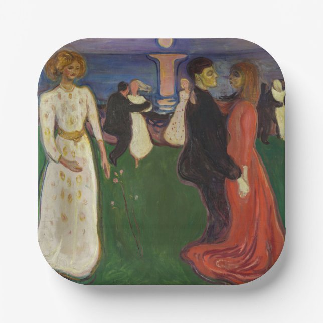 Edvard Munch - Der Tanz des Lebens Pappteller (Vorderseite)