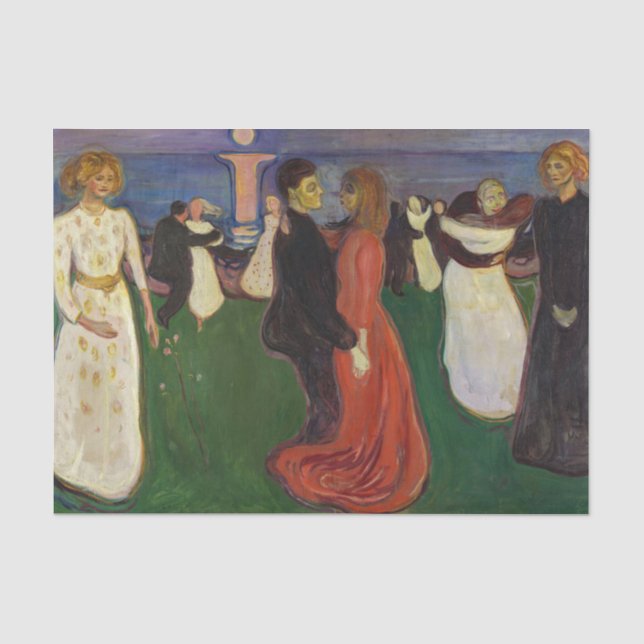 Edvard Munch - Der Tanz des Lebens Seidenpapier (Vorderseite)