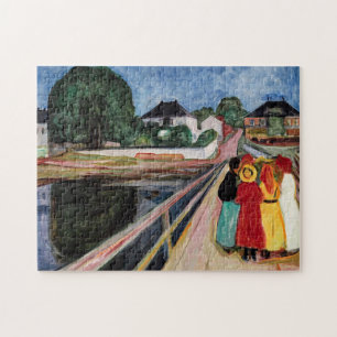 Edvard Munch - Die Mädchen auf der Brücke 1902